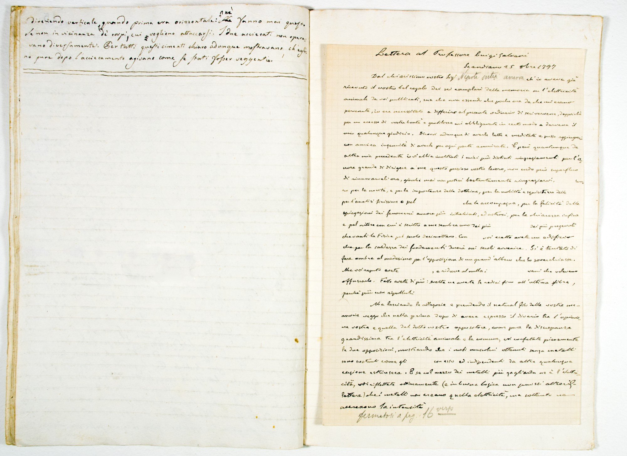 Pag. 15v + carta sciolta